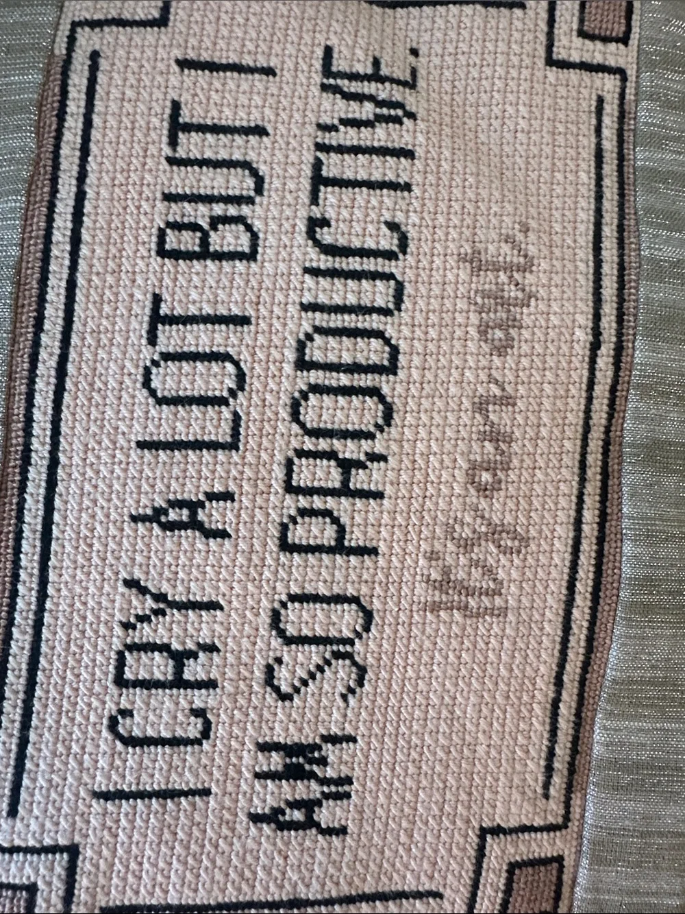 Handcrafted Taylor Swift Needlepoint Pillow